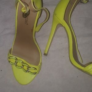 Yellow High Heel Sandal